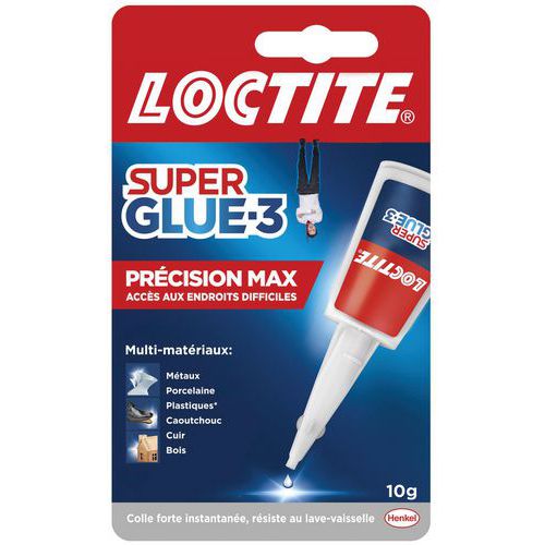 Colle cyanoacrylate Super Glue 3 - Précision Méga - 10 g - Loctite