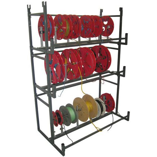 Rayonnage couronnes à sandaux et bobines Bobi-rack - Cable Equipements