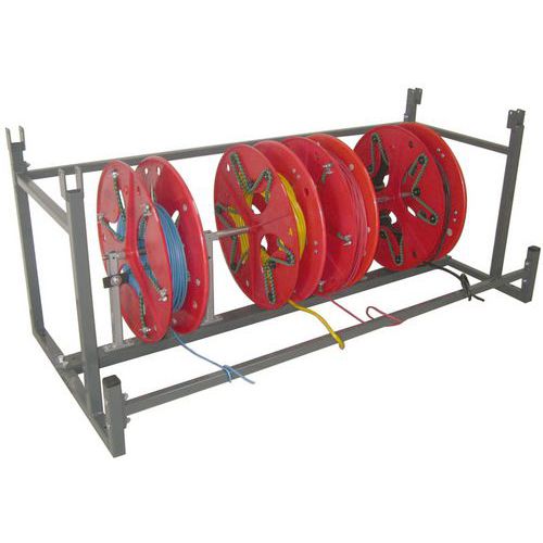 Module rayonnage couronnes à sandaux et bobines Bobi-Rack - Cable Equipements