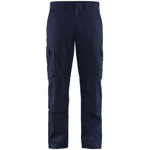 Pantalon industrie à poches genouillères bleu foncé/noir - Blåkläder