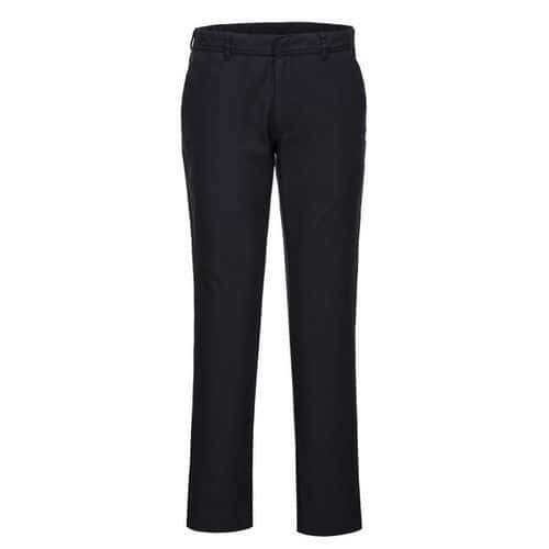 Pantalon Femme Chino Slim Stretch Noir - Portwest