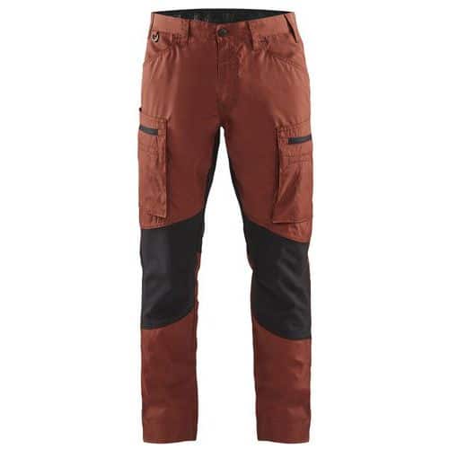 Pantalon de travail 1459 rouge brique/noir - Blaklader