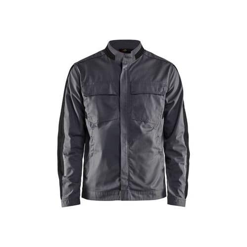 Industriejas 2-weg stretch grijs/zwart - Blåkläder
