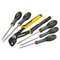 PINCE MULTIPRISE A VERROUILLAGE 250MM FATMAX + TOURNEVIS ELECRICIEN +  PHILLIPS – JEU DE 6 PCS FATMAX