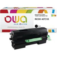 Toner refurbished Ricoh 407318 - Zwart - Owa