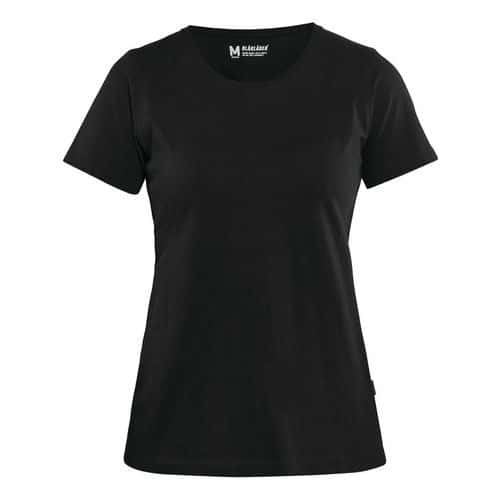 T-shirt Dames 3334 - ronde hals zwart Manutan.be