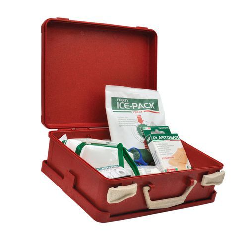 Echt Bakken Consumeren EHBO-etui milieuvriendelijk Futura Box rood - 5 personen - Manutan.be
